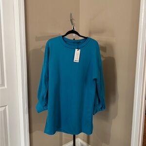 Boohoo Teal Long Sleeve Dress NWT